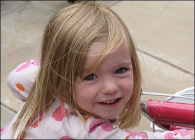 An image of missing toddler Madeleine McCann . A 21 year old TikToker is claming to be the child who disappeared in Portugal
