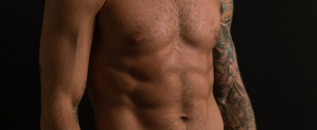 Topless man with a good physique - as you'd expect in a Magic Mike show!