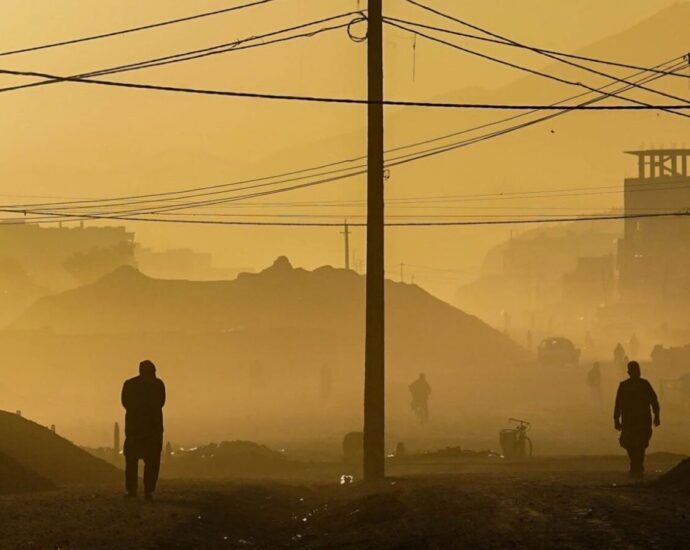 Wide shot image of landscape in Kabul, Afghanistan.
