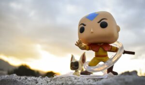 Pop toy of Aang from Avatar The Last Airbender