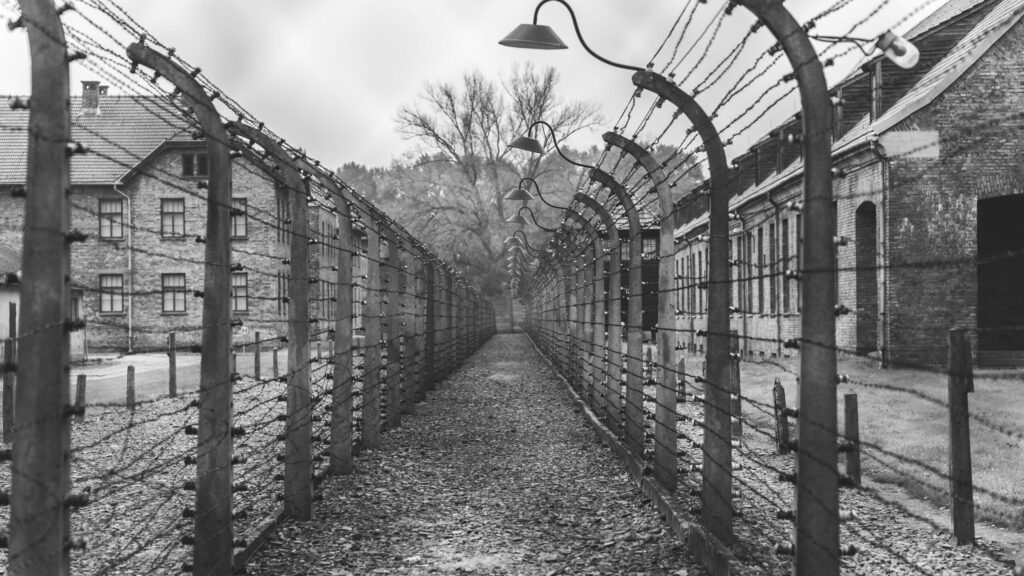A picture of Auschwitz concentration camp