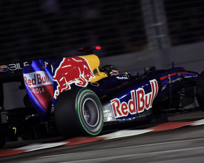 Image shows Formula 1 race car.