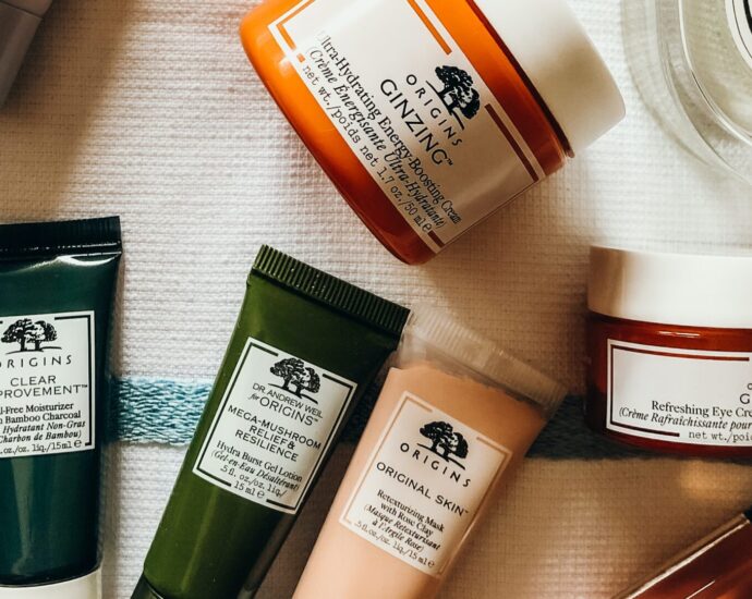 Image of a range of origins skincare products.
