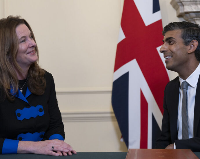 Prime Minister Rishi Sunak meets Secretary of State for Education Gillian Keegan. [RAAC crisis]