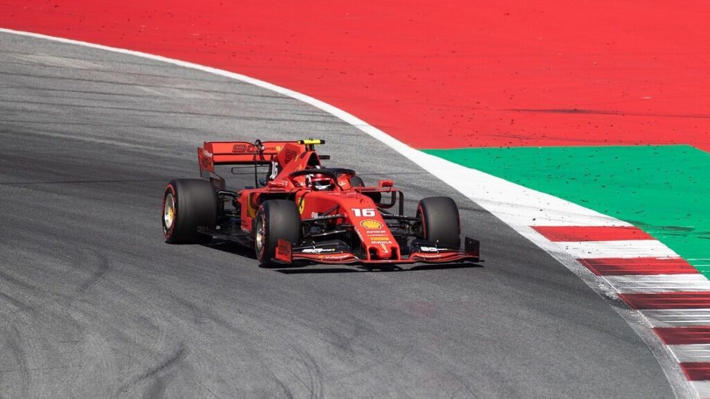 Image shows a formula 1 car.