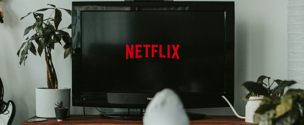 Image shows television screen that reads 'Netflix' [movie night treats]