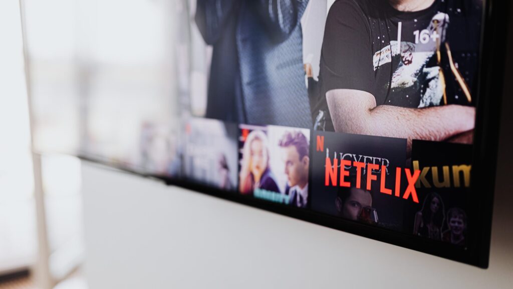 Image of a TV with Netflix on. This is to talk about Netflix's Fool Me Once