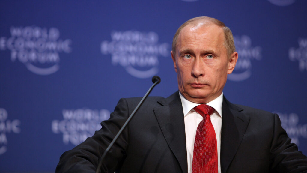 Vladimir Putin at the World Economic Forum Annual Meeting in 2009.