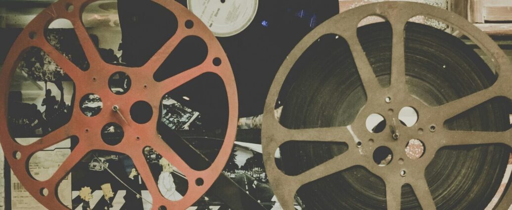 The mechanics of a piece of vintage filmmaking equipment.
