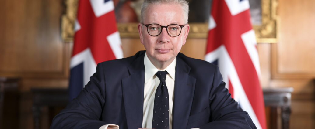 Image of Michael Gove in UK parliament.