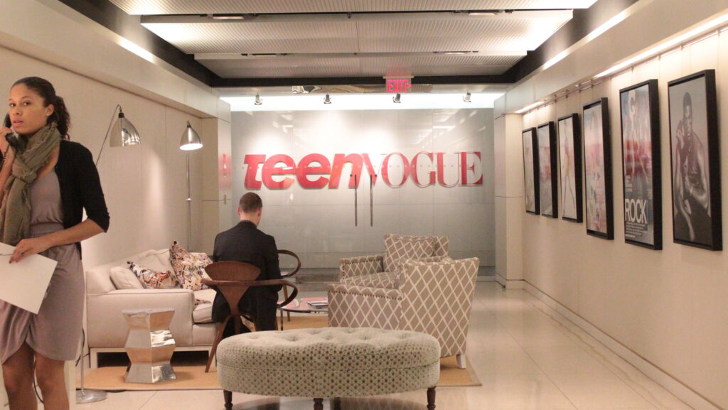 Teen Vogue offices at Conde Nast.