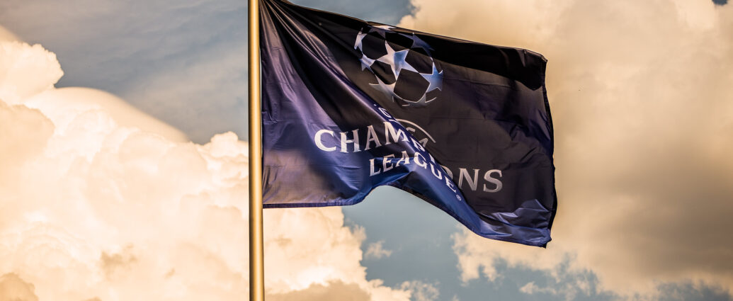 UEFA Champions League flag.
