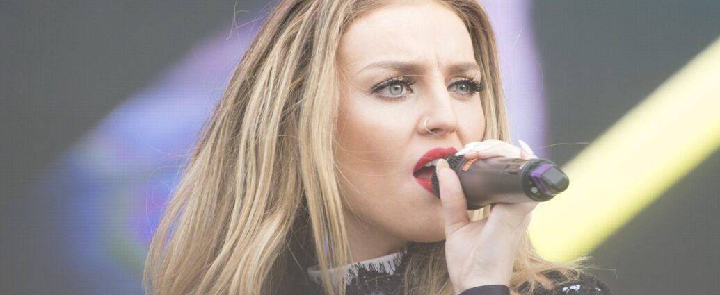 Perrie Edwards at the Gibrlatar Music Festival in 2015.