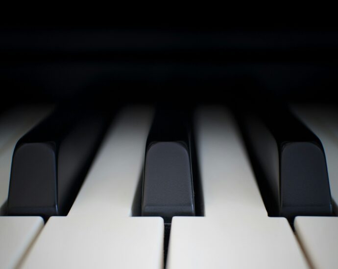 black and white piano keys close up. Milena Gligic Daredevil