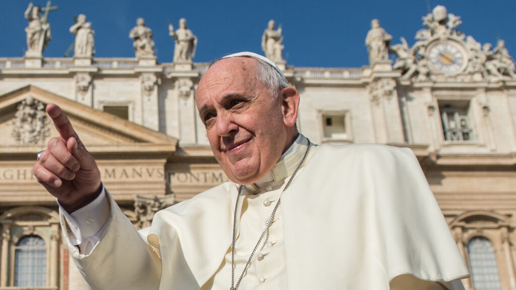 Main image of Pope Francis.