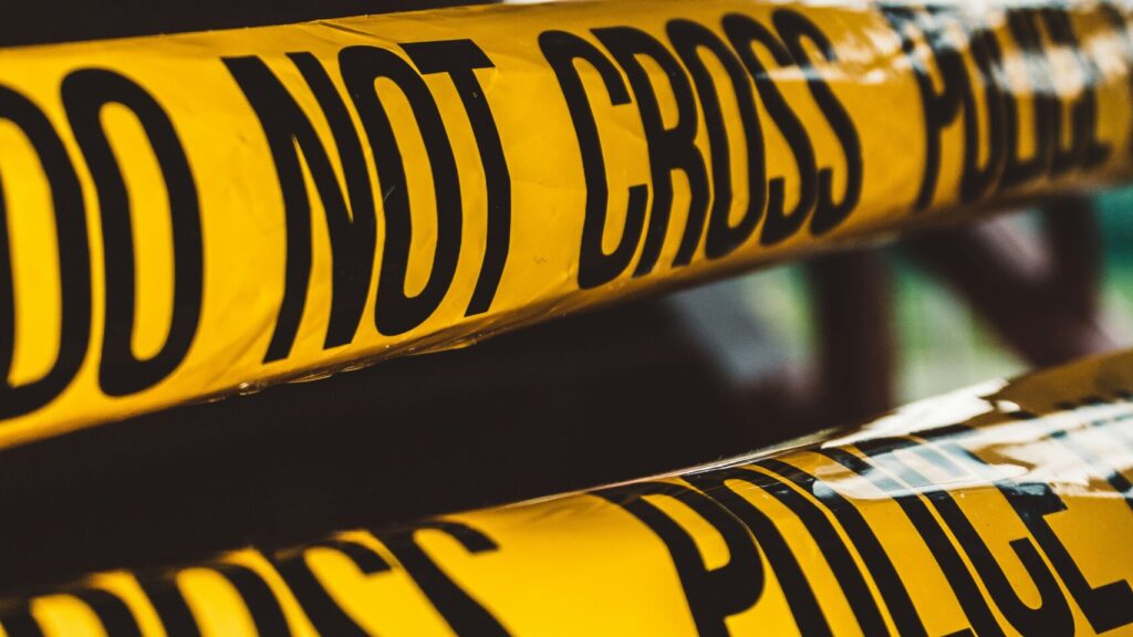 Yellow and Black crime tape