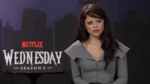 Jenna Ortega promoting Season 2 of Wednesday on Netflix